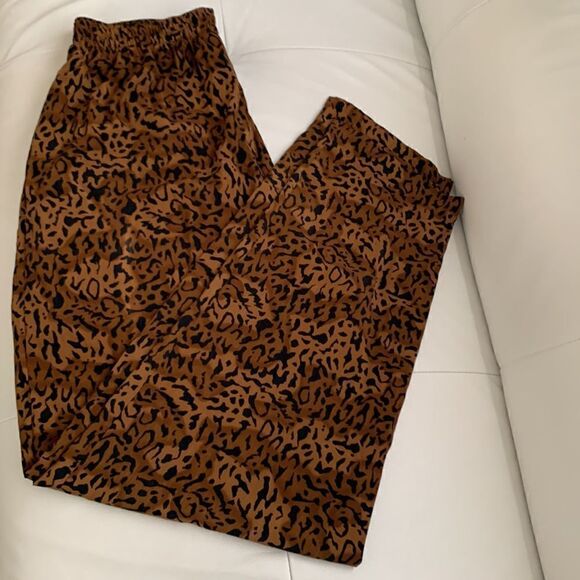 Maggie Sweet High Rise Enimal Print Lightweight Pants Size M - Picture 1 of 10